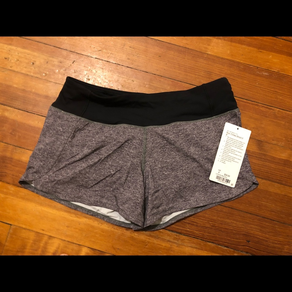 Lululemon Run Times Short II 4” NWT